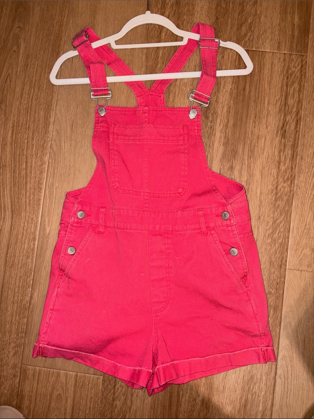 BDG High Waisted Red Overalls